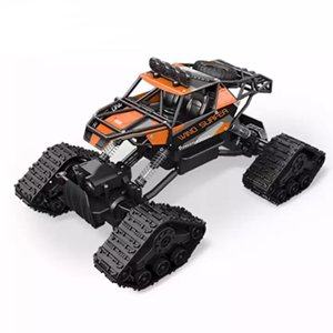  ماشین کنترلی شارژی آفرود برفی نارنجی Remote Control Car off Road Track crawler 4wd Snowmobile 1:12 -اسباب بازی
